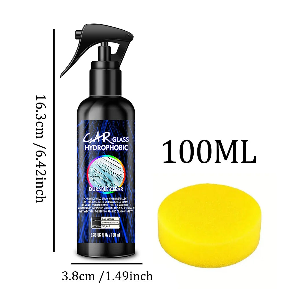 Water Repellent Spray Anti Rain Coating For Car Glass Hydrophobic Anti-rain Car Liquid Windshield Mirror Mask Auto Polish Kit