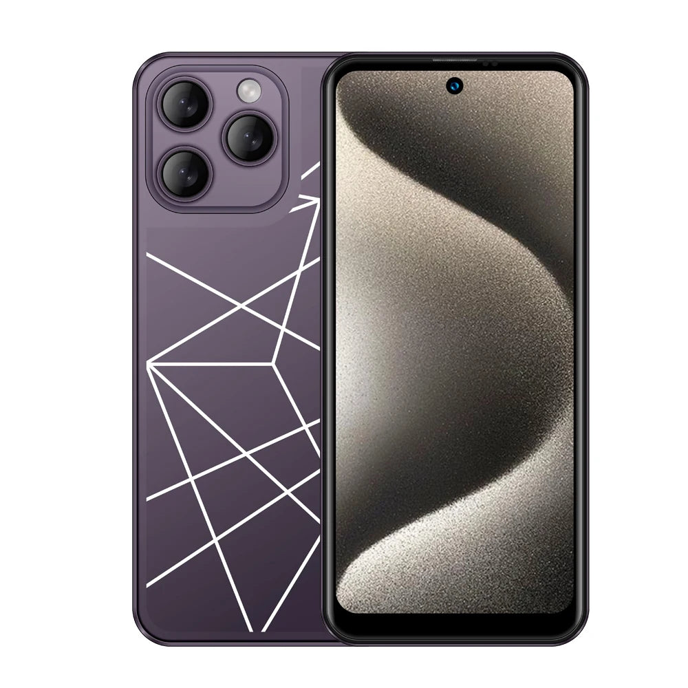 Smartphone A16 Pro,4G Phone Android,6.8in,8GB RAM,256GB ROM,Dual SIM,Mobile phones,Google Play Store,24+48MP,6800mAh,Cellphones