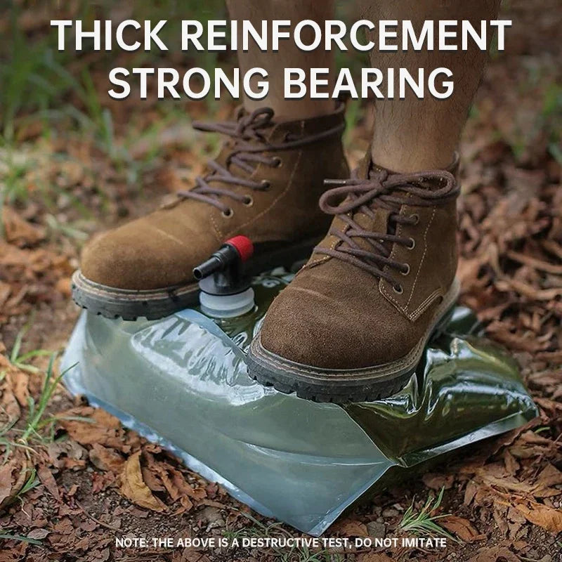 Outdoor 7.5L Portable Water Bag with Faucet PET Material Collapsible Water Container Bag Suitable for Camping Hiking Backpacks