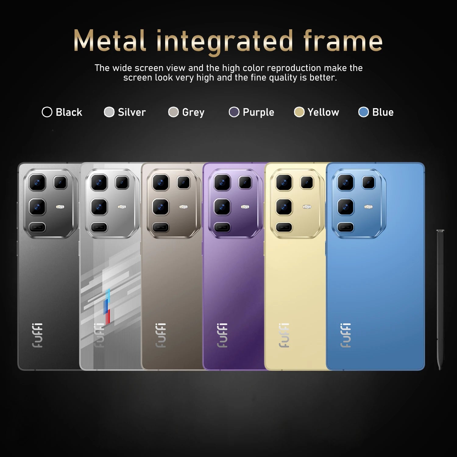 FUFFI S24 Pro Smartphone Cellphone Android 12 6.8inch Screen,8+256GB 16+32MP Mobile phone 4100mAh Google Play Store Phone