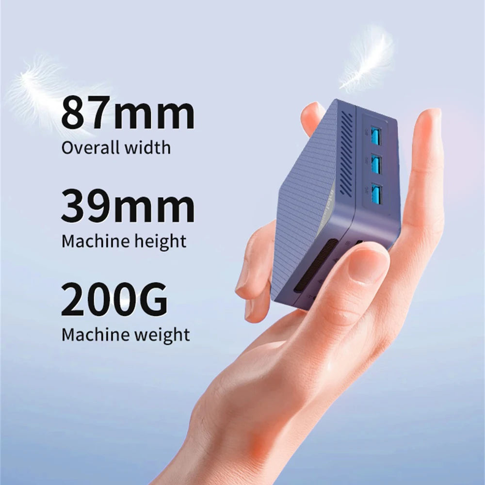 MLLSE G2 Pro Mini PC Intel Twin Lake N150 Processor LPDDR5 12GB RAM 512GB ROM Windows 11 Pro WiFi 5 BT5.2 Desktop Computer