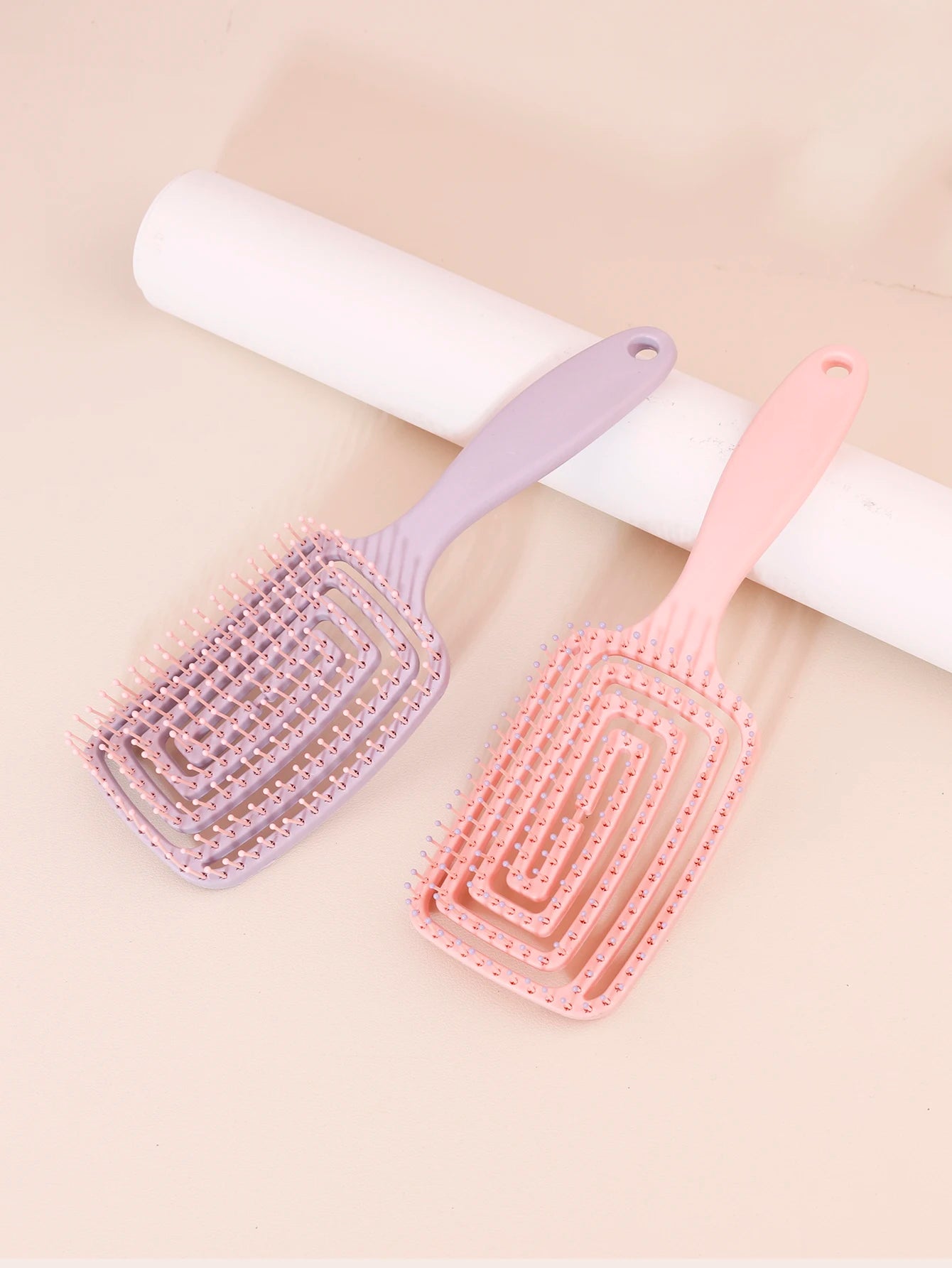 1PCS tangled hair brush, dual-purpose dry and wet, women's bent hair brush, long, thick, thin, and curly, for daily hair care