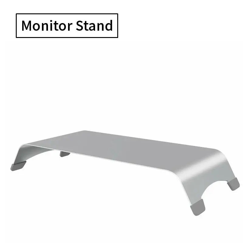 Universal Monitor Stand Holder Aluminum Alloy Laptop TV PC Monitor Stand Bracket Organizer Home Office Desktop Monitor Riser