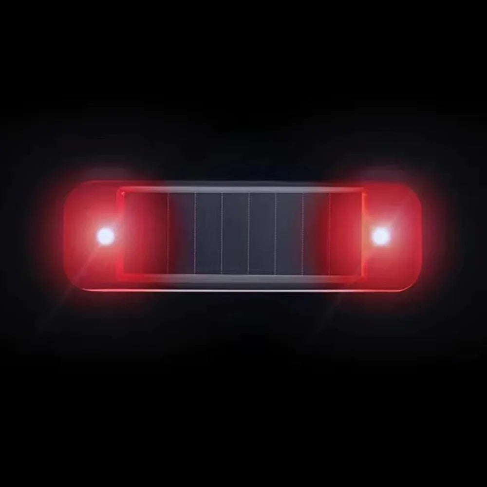 1-10PCS Solar Car Mini Warning Light Wireless Mini LED Flashing Anti-Theft Alarm Lamp for Night Security Parking Protection