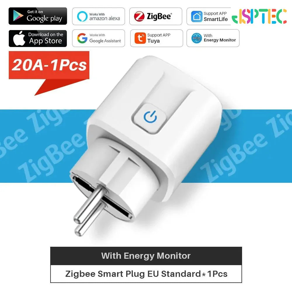 Smart Plug WIFI/Zigbee EU Smart Socket With Power Monitor Timing Voice Control Smart Home DIY Works Whit Alexa Google Home Alice