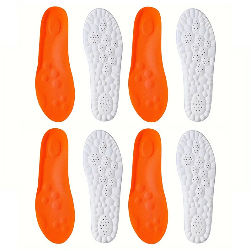 1Pair High Elasticity Latex Sport Insoles Soft Shoe Pads Arch Support Orthotic Insoles Deodorant Shock Absorption Cushion