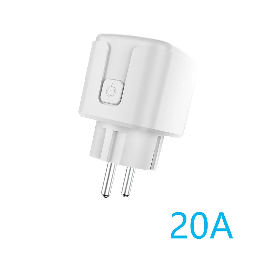 SIXWGH Smart Home Socket WiFi 16A EU/FR Plug Outlet Cozylife Remote Control Timer Power Monitor Support Voice Google Home Alexa