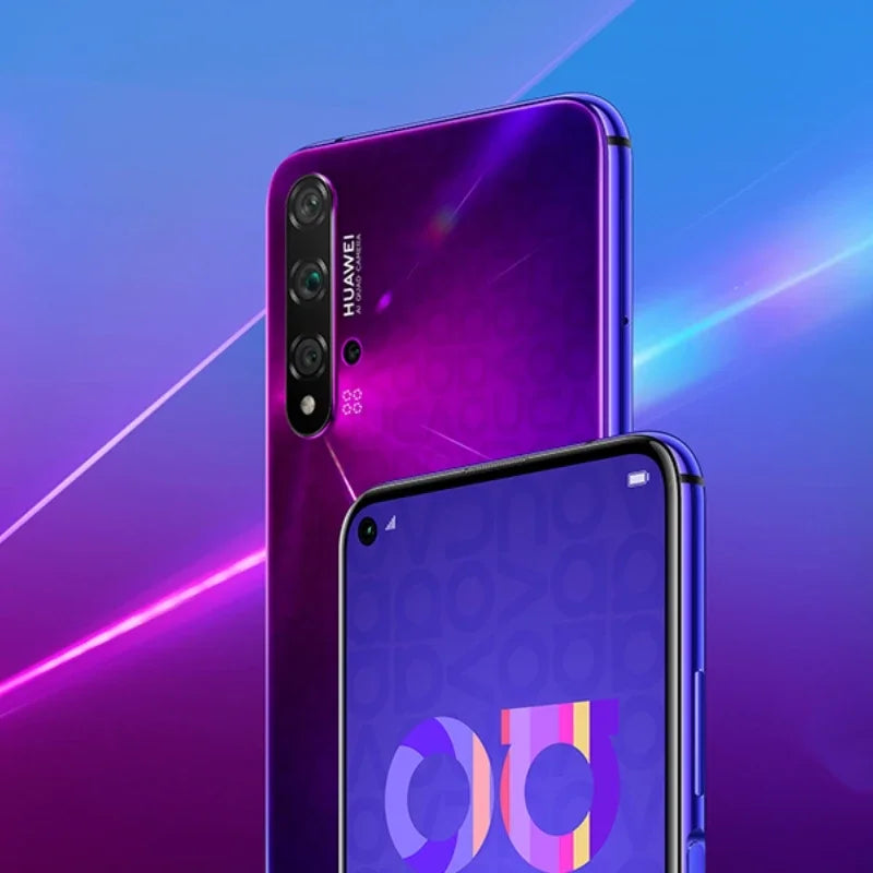 HUAWEI-Nova 5T,Smartphone Android,6.26 inch,8+256GB ROM,Mobile phones,Dual SIM,Google Play Store,48MP,4G Network,Cellphones