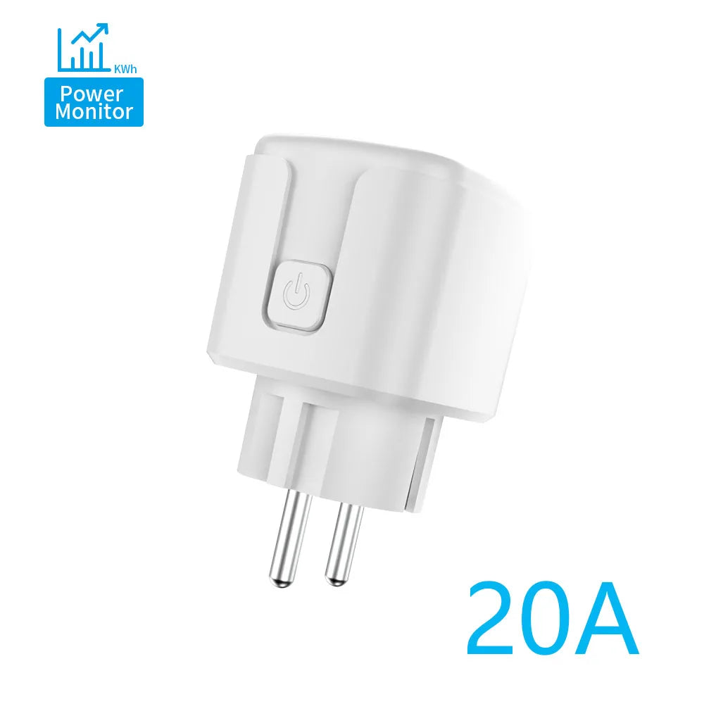 SIXWGH Smart Home Socket WiFi 16A EU/FR Plug Outlet Cozylife Remote Control Timer Power Monitor Support Voice Google Home Alexa