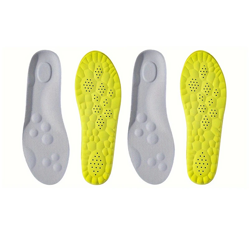 1Pair High Elasticity Latex Sport Insoles Soft Shoe Pads Arch Support Orthotic Insoles Deodorant Shock Absorption Cushion