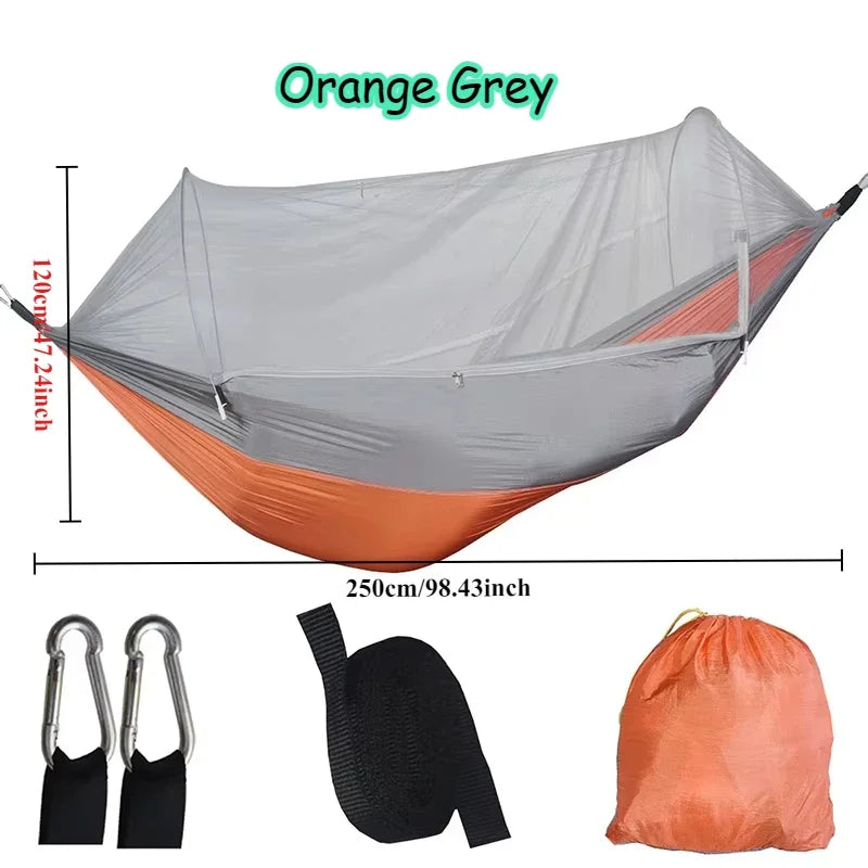 Outdoor Camping Hammock Hanging Bed with Mosquito Net