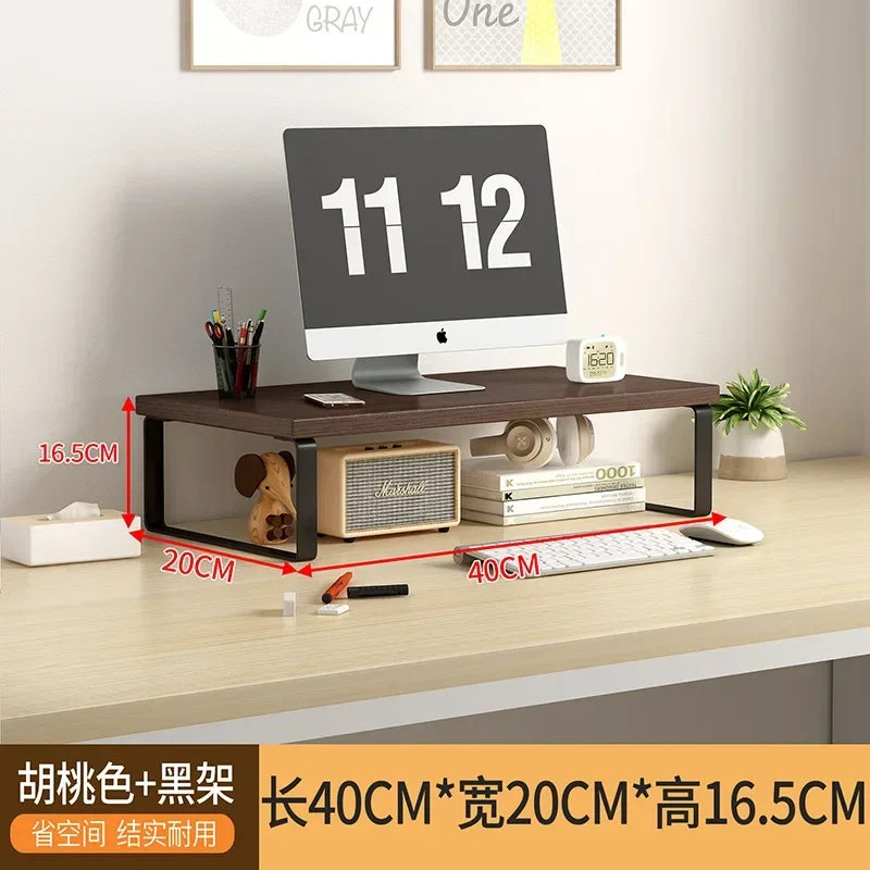 Monitor Raising Stand 30/40/50CM Base Bracket Desktop Computer Heightening Shelf Home Office Storage Holders Rack Organizer