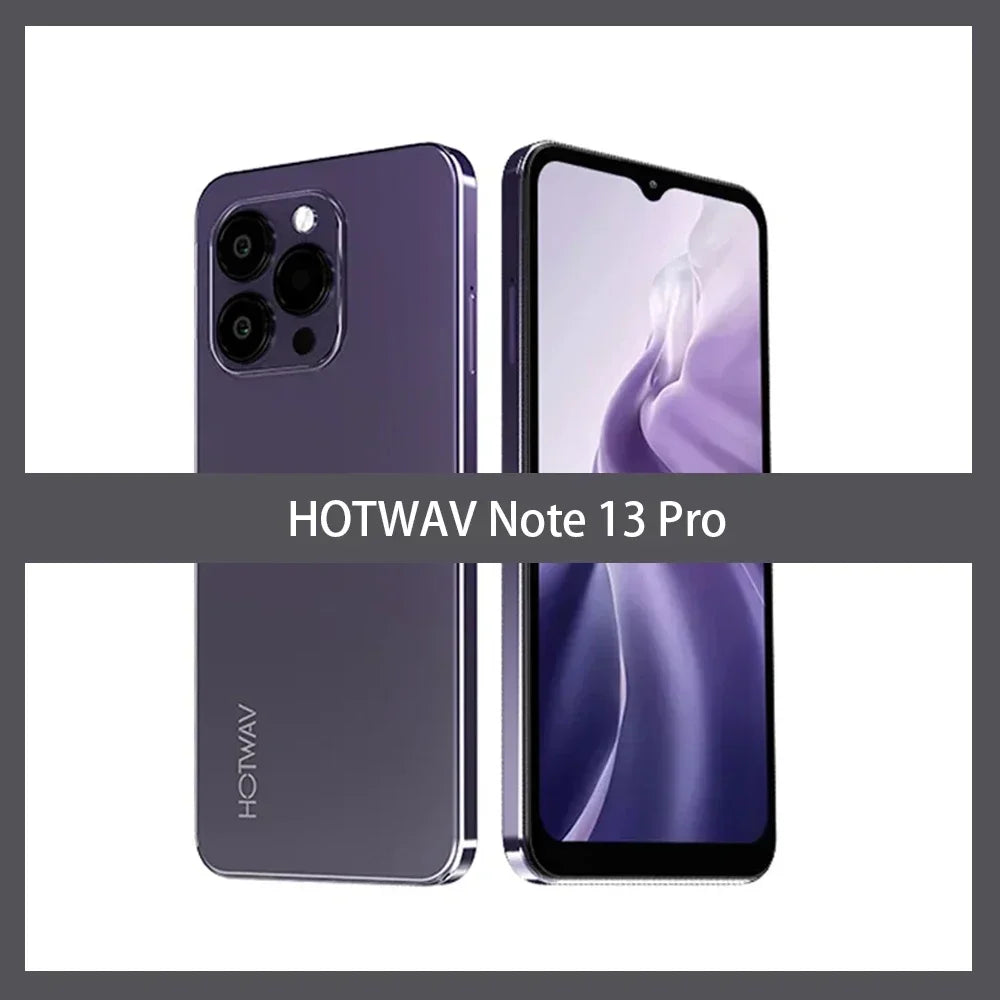 HOTWAV Note 13 Pro 6.6 Inch Smartphone HD+ 90Hz 16GB+256GB Mobile Phone 50MP AI Camera 5160mAh 18W Fast Charging Cell Phone NFC