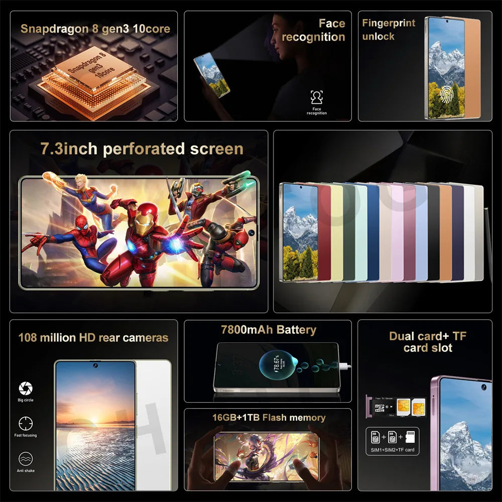 Touch Screen Panel For SMS 25 Ultra Mobile Phones Android Cellphones Touch Screen Panel For Cell Phone 5G Dual SIM Smartphone