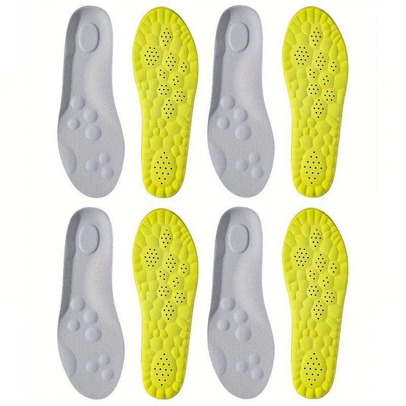 1Pair High Elasticity Latex Sport Insoles Soft Shoe Pads Arch Support Orthotic Insoles Deodorant Shock Absorption Cushion