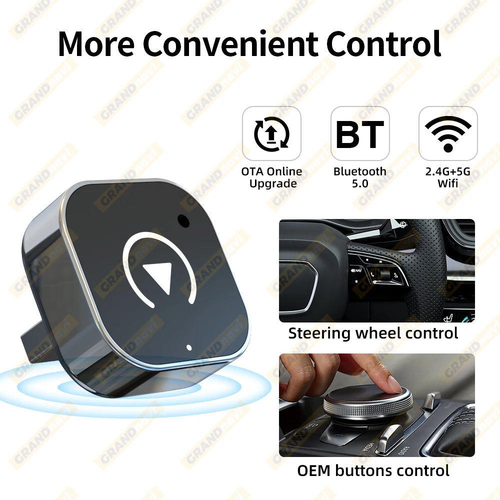 New Wireless CarPlay Android Auto Adapter USB Dongle Smart Mini Box Plug And Play Universal For VW Toyota Nissan Honda Ford Benz