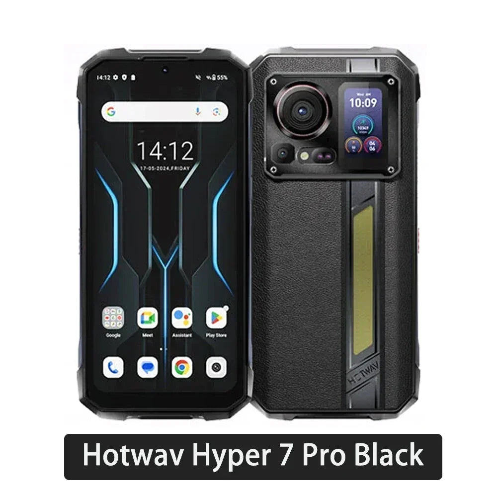 HOTWAV Hyper 7 Pro 5G Rugged Smartphone Dimensity 7050 6.6'' FHD+ 120Hz 16GB+256GB Mobile Phone 10800mAh 200MP 33W NFC Cellphone