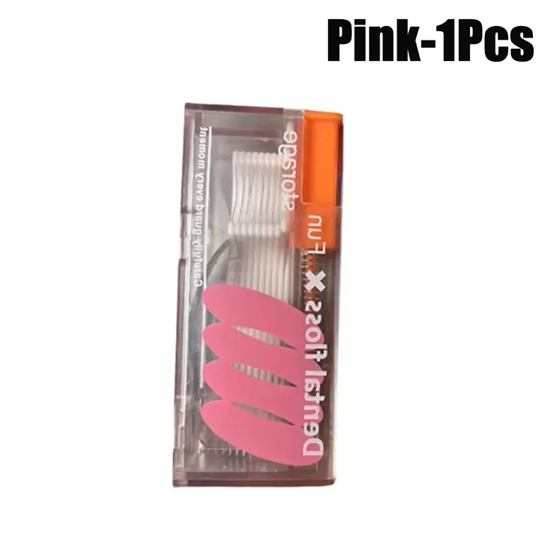 50-1000pcs Portable Dental Floss Toothpicks Teeth Stick Tooth Cleaning Interdental Brush Portable Dental Flosser For Home Travel