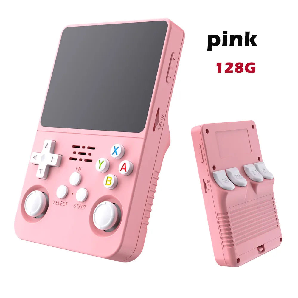 128G R36S Retro Handheld Video Game Console Linux System 3.5 Inch IPS Screen R35s Pro Portable Pocket Video Player 64GB Games