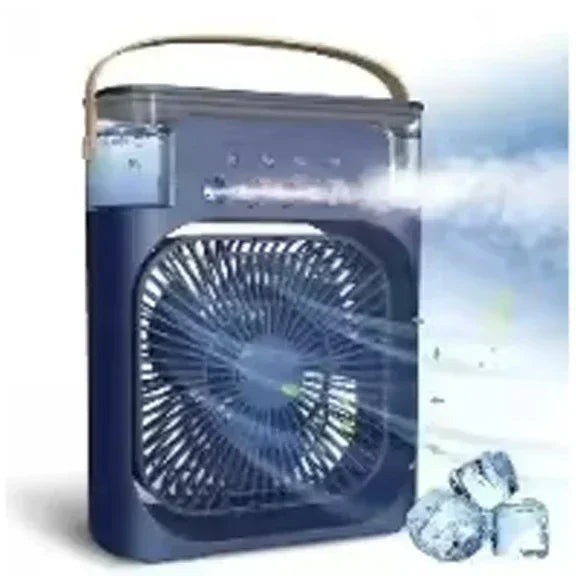 New 3 In 1 Portable Fan AIr Conditioner Household Mini Air Cooler LED Night Light Humidifier Air Adjustment Fan Office Home Fan