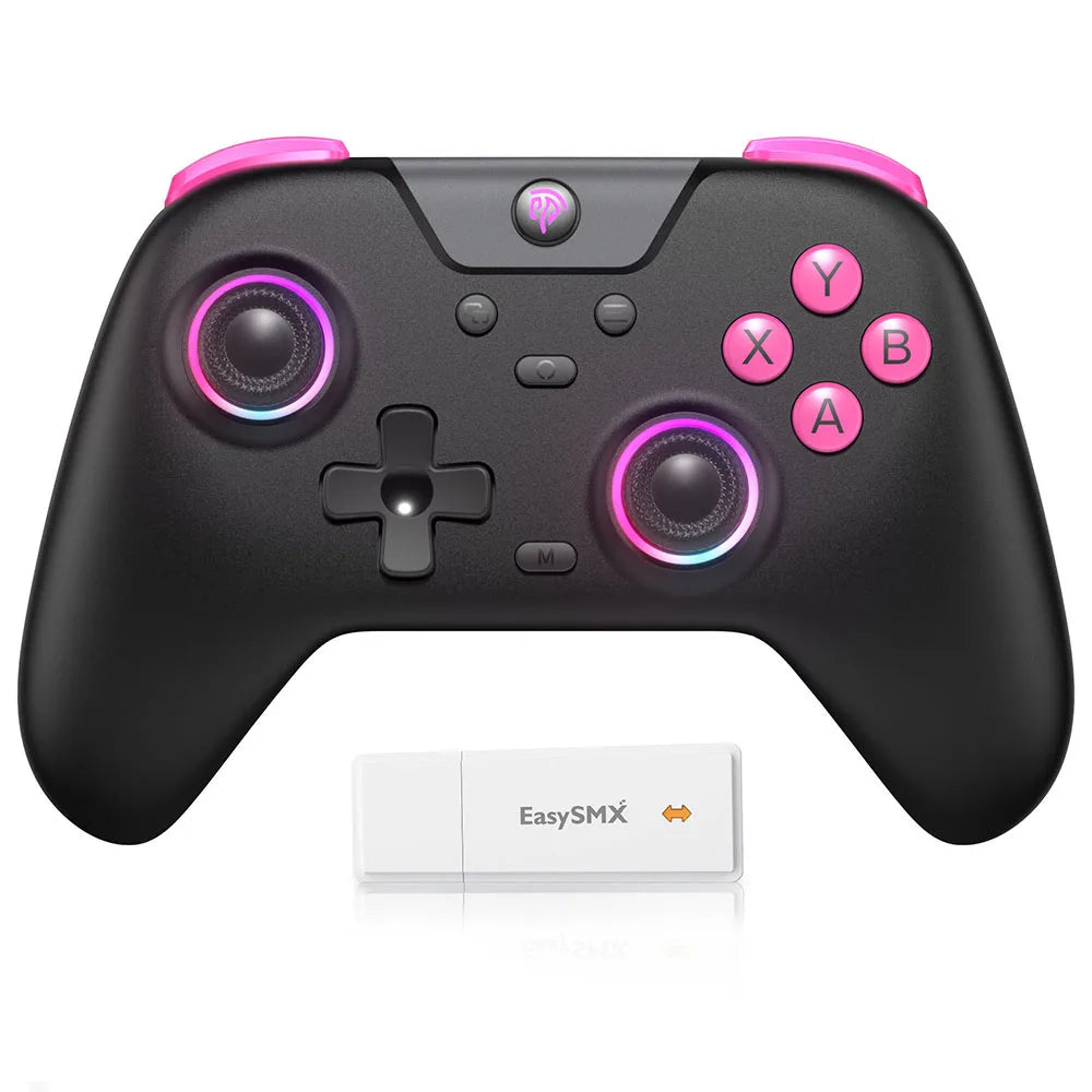 EasySMX X05 Wireless Gamepad Controller with Bluetooth, Dongle, Wired for PC/Phone/Switch/ Steam Gamer, Hall Effect