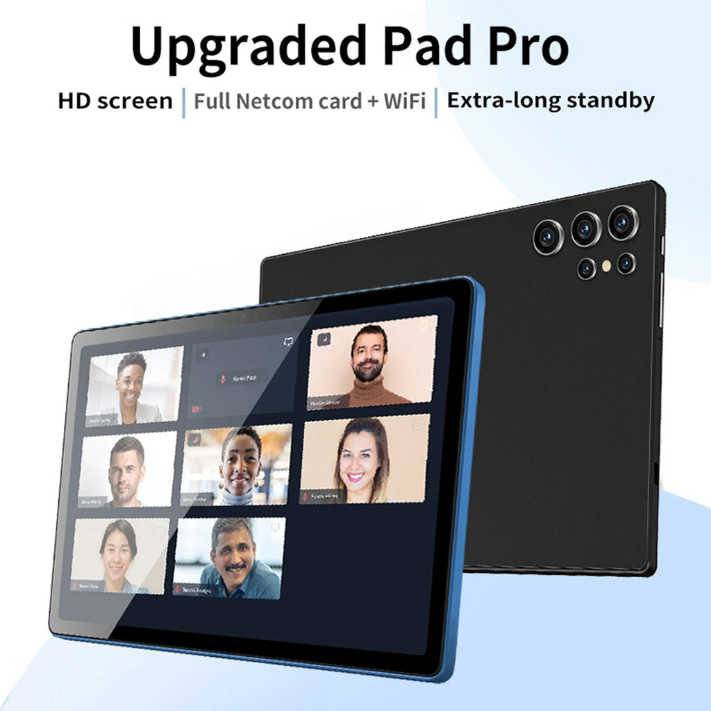 2025 New 10.1 Inch Android Tablet HD Display Octa Core 4GB RAM 64GB ROM Dual SIM WiFi Bluetooth Google Play Tablet PC