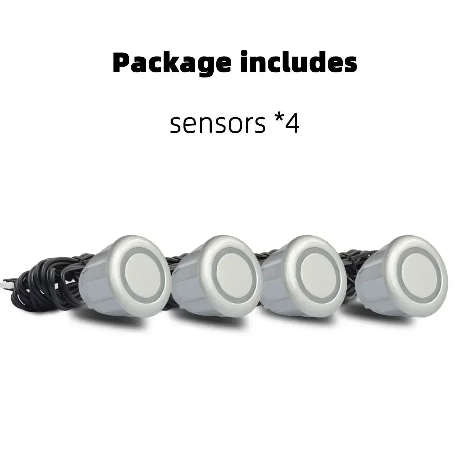 4PCS 22mm Ultrasonic Parking Sensors Reverse Backup Radar System Choose From Red, Black, White, Silver, Gray, Gold, and More!