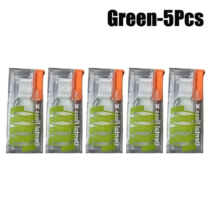 50-1000pcs Portable Dental Floss Toothpicks Teeth Stick Tooth Cleaning Interdental Brush Portable Dental Flosser For Home Travel