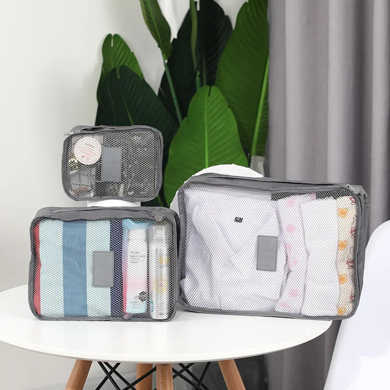 Home Travel 6-piece Clothing Storage and Organizing Bag Thickened Cosmetics Storage Bag Foldable Business Travel Storage Bag