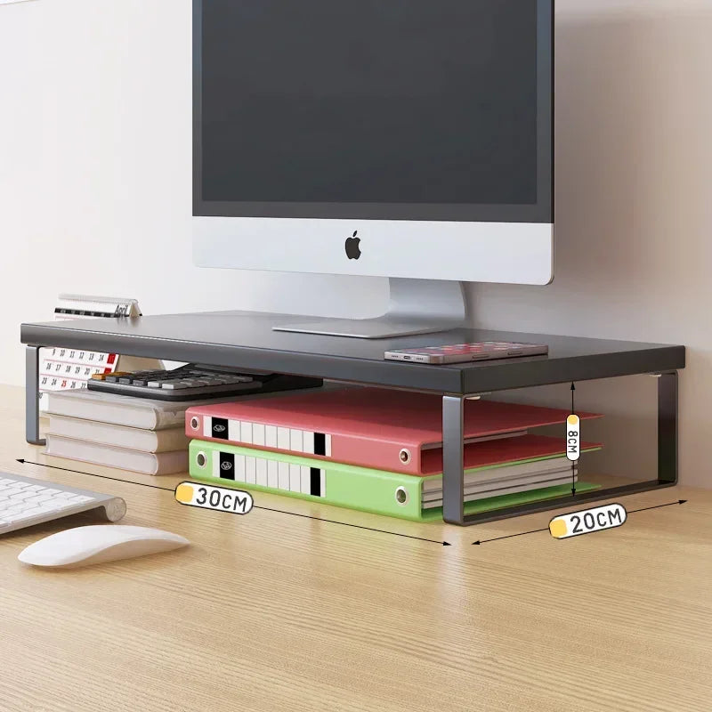 Monitor Raising Stand 30/40/50CM Base Bracket Desktop Computer Heightening Shelf Home Office Storage Holders Rack Organizer