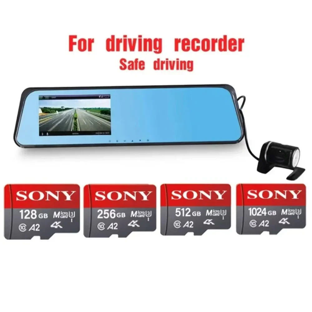 SONY Memory Card High Speed A2 4K 512GB 1TB Class 10 Micro SD Card 1TB SD Memory Card For Xiao Mi Phone Switch Dropshipping