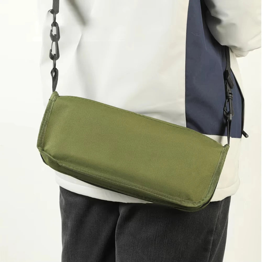 Folding stool for outdoor leisure, camping, and hiking fishing trips, convenient shoulder bag style portable stool for storage