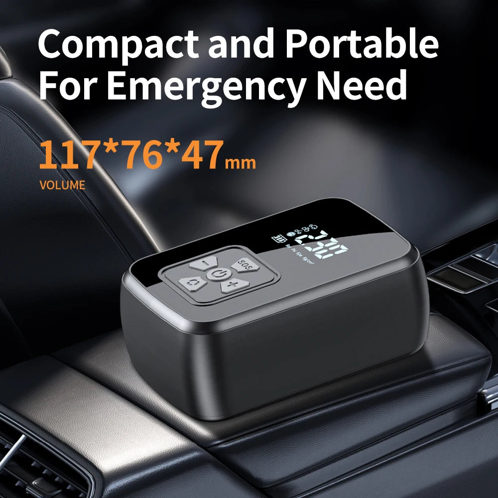 Portable Car Air Pump Electric Tire Inflator Intelligent Digital Display Tire Inflator For Car Motorcycle Bicycle Air Compressor