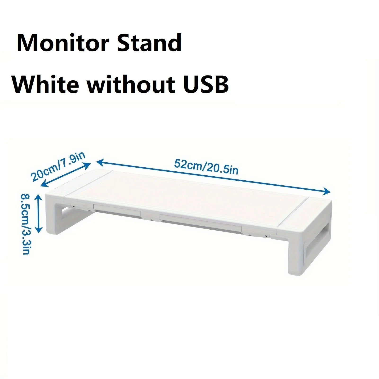 Monitor Stand Riser, With USB3.0 Foldable, Height Adjustable Computer Stand, Desk Shelf Riser with Storage Drawer &Tablet Phone