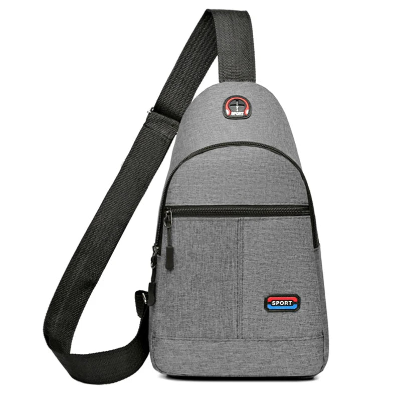 Chest Bag Men's One Shoulder Crossbody Bag Large Capacity Outdoor Sports And Leisure Fashion Small Shoulder Bag Large Capacit