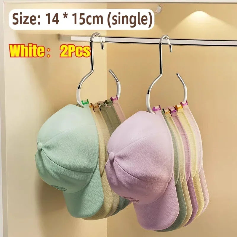 Versatile Round Hook - Perfect for Hats, Ties,Scarves & Bags, Strong Load-Bearing,Non-Deformable Durable Circle Ring Hat Hanger