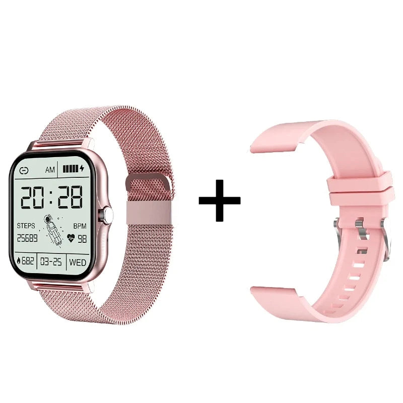 HOMEFISH Smart Watch Android Phone 1.44''Inch Color Screen Bluetooth Call Blood Oxygen/Pressure Monitoring Smart Watch Women Men