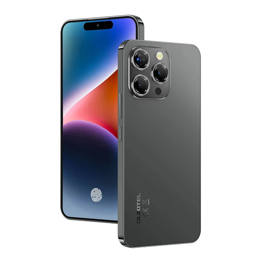 OUKITEL P1 Ultra-thin Smartphone -Android 14 Helio G99 6.7Inch 120Hz AMOLED Display 8GB RAM 256GB ROM 50MP 5150mAh Cellphone NFC