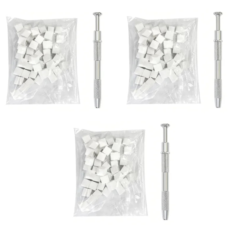 50/150pcs Sponge Gradient Nail Art Stamper Tools Gel Polish Color Gradient Brush Glitter Powder Dotting Pen For Manicure Tools