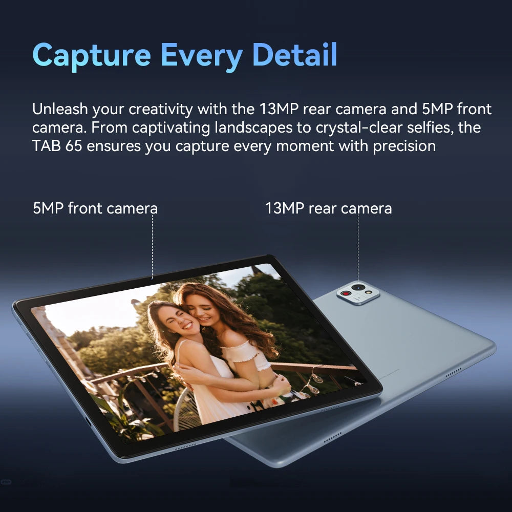 Tablet Cubot TAB 65, Android 15, Octa-Core, 12GB RAM(4GB+8GB), 128GB ROM, 10.1-Inch HD+ 90Hz Screen, 13MP Camera, 6200mAh, OTG
