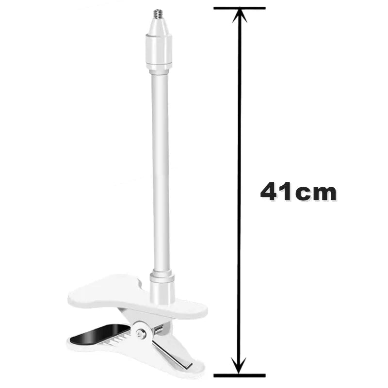 No Punch Portable Clip Mount Webcam Stand For Baby Bed Monitor Camera Holder Home Flexible Twist Mounting Kit Attaches to Crib