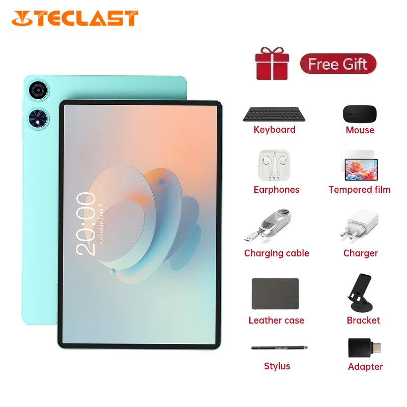 Teclast P50 AI Android 15 AllWinner A733-AI Table 11" 90Hz Screen Octa-Core 6GB 128GB LPDDR5 WIFI-6 7000mAh Battery AI Tab