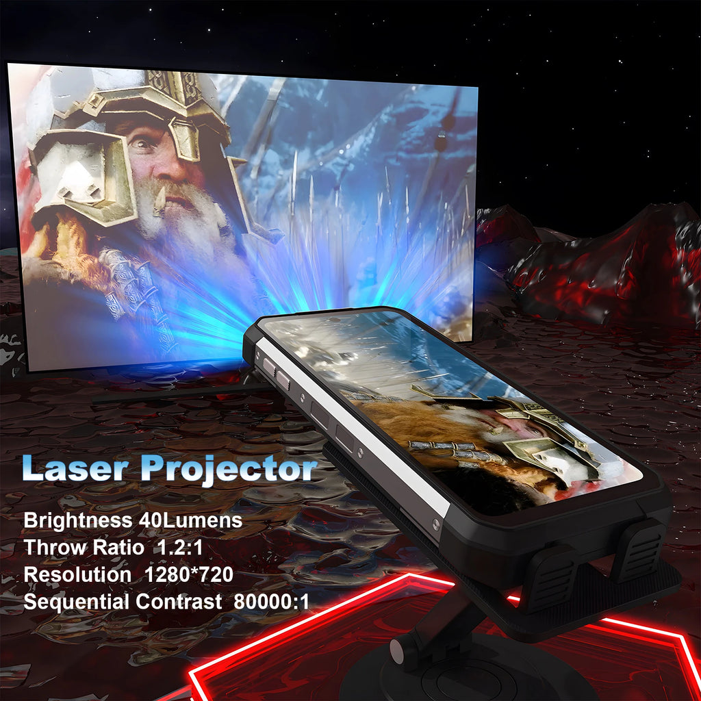 Unihertz 8849 tank 2 powered projector smartphone 22GB 256GB camping light cellphones 108mp G99 64MP night vision mobile phones