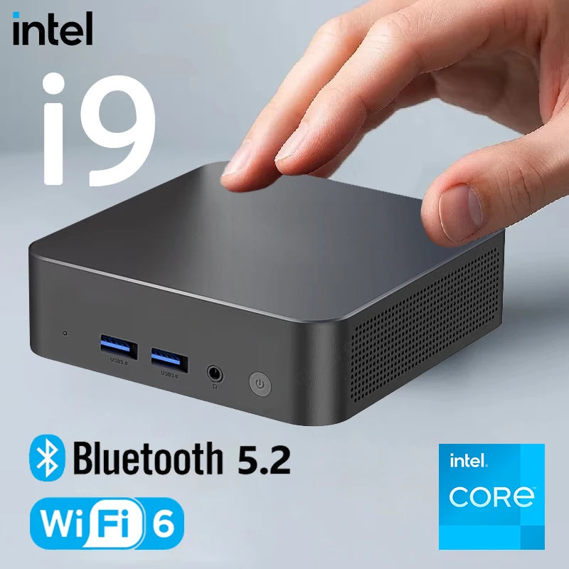 2025 NEW Portable Mini PC Windows 11 Intel Core i9 8950HK Family Computer WIFI 6 BT5.2 4K HD 1000Mbps Mini Gaming Pc Desktop