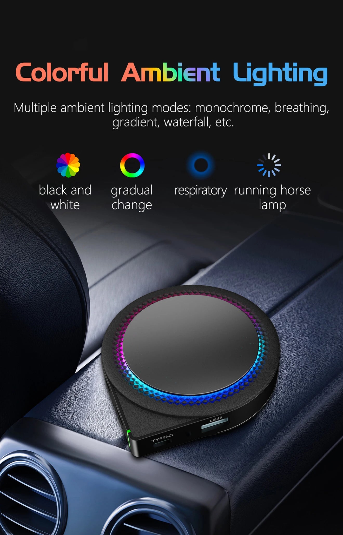 2025CarPlay AI Box Android13 8GB+128GB Wireless CarPlay Android Auto Car Multimedia Box with HD-MI Input Output