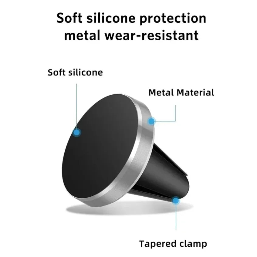 Car Air Vent Magnetic Phone Holder GPS Smartphone Stand Mount For Mag-safe iPhone 16 15 14 13 12 Pro Xiaomi Samsung Mini Stand