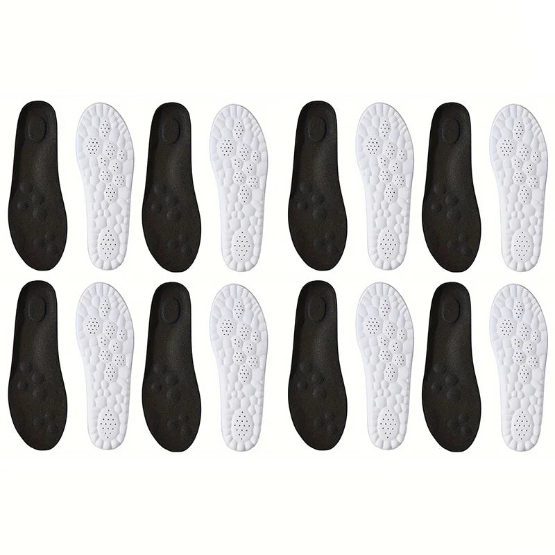 1Pair High Elasticity Latex Sport Insoles Soft Shoe Pads Arch Support Orthotic Insoles Deodorant Shock Absorption Cushion