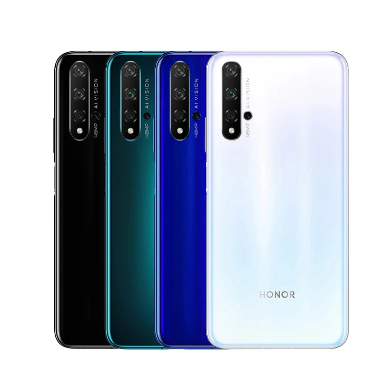 Global Rom Honor 20 Cell phone Kirin 980 Octa Core 8GB RAM 256GB RAM 3750mAh Super Charge 6.26 inch Support Google Play