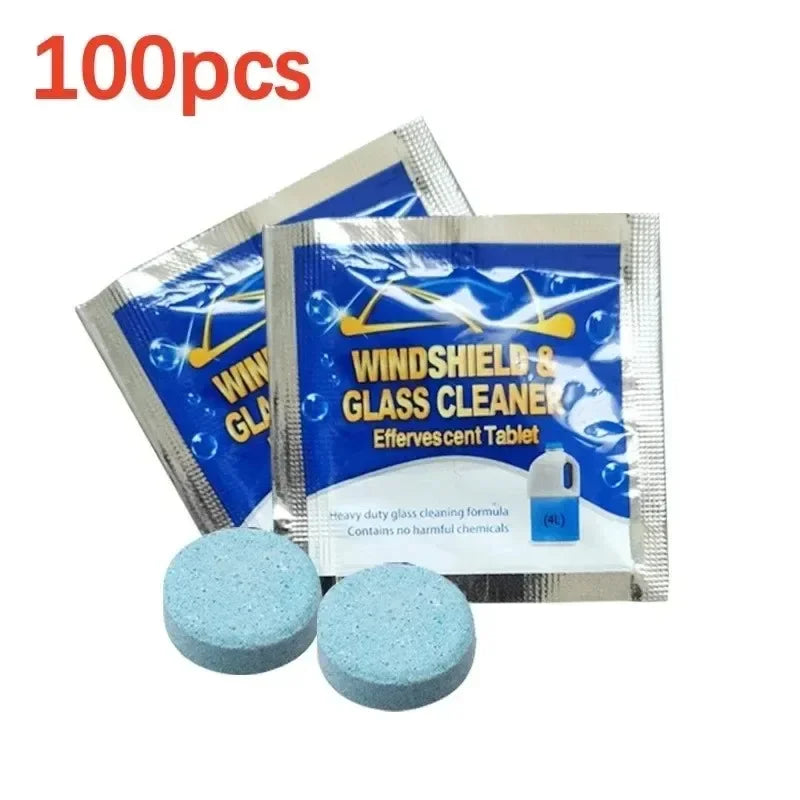 ISGTDRM Solid Cleaner Car Windscreen Cleaner Effervescent Tablet Auto Wiper Glass Solid Cleaning Concentrated Tablets Detergent