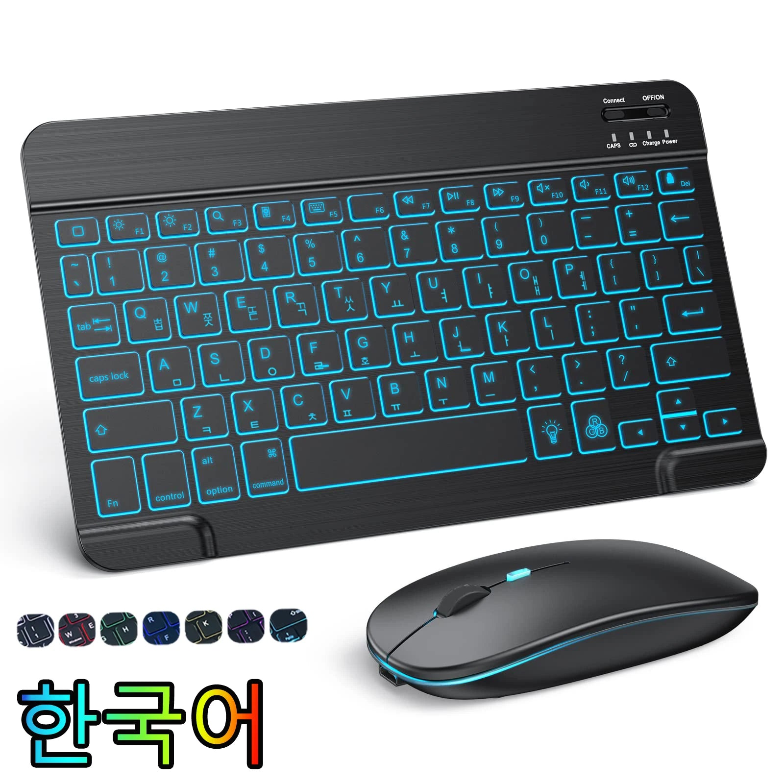 10 inch Backlit For iPad Keyboard and Mouse Backlight Bluetooth Keyboard For IOS Android Windows Wireless Keyboard and Mouse